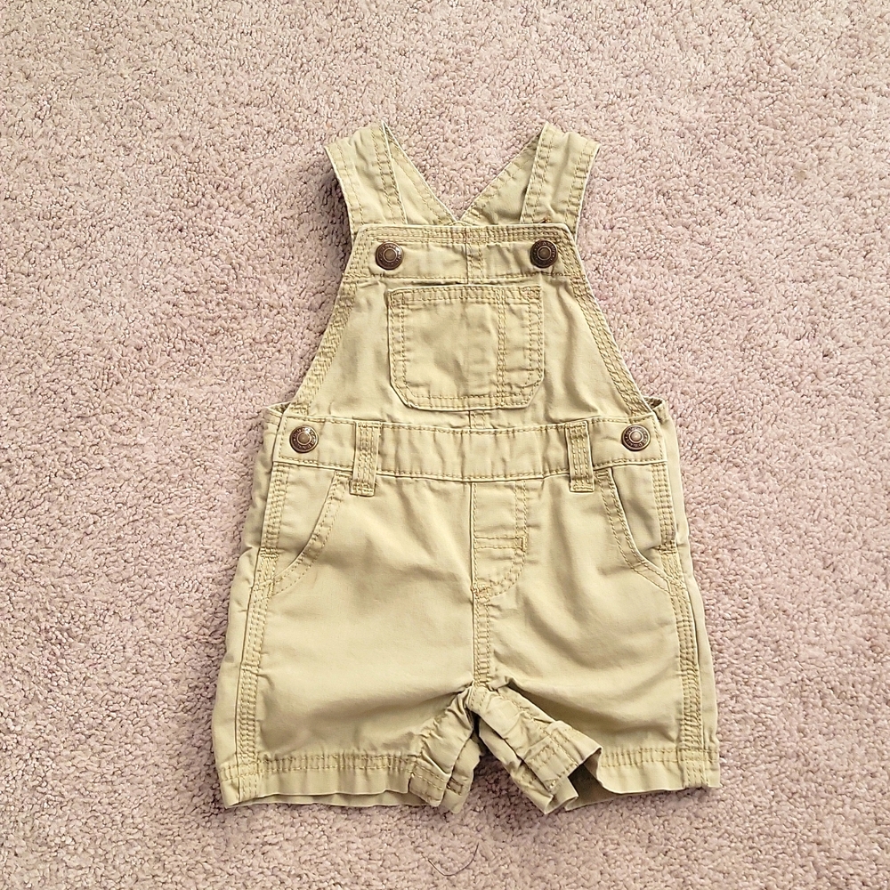 Infant Old Navy Khaki Overall Shorts